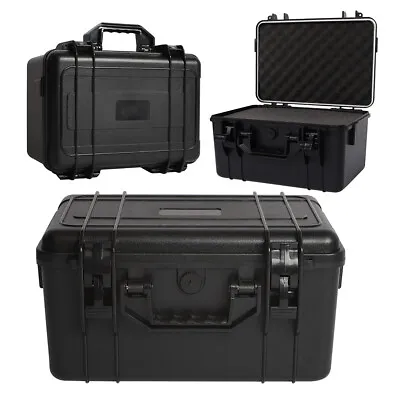 Waterproof Portable Travel Case ABS Hard Box Tools Chest Storage Bin Lock Buckle • £29.95
