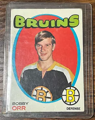 1971-72 Topps #100 Bobby Orr Hockey Card Ungraded VG  Boston Bruins Legend HOF • $29.95