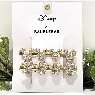 NWT Disney X BaubleBar Crystal Hair Clips • $14