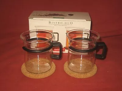Bodum Bistro Duo Coffee Cups Glass • £8