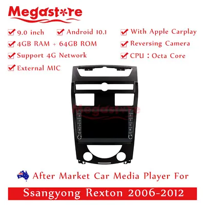 $599.90 • Buy 9  Octa Core Android 12 Car Non Dvd  Carplay Auto GPS For Ssangyong Rexton 06-12