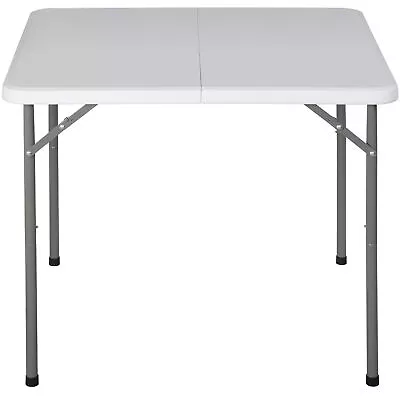 3 Foot Square Folding Card Table Indoor Outdoor Plastic Table W/Carrying Handle • $50.58