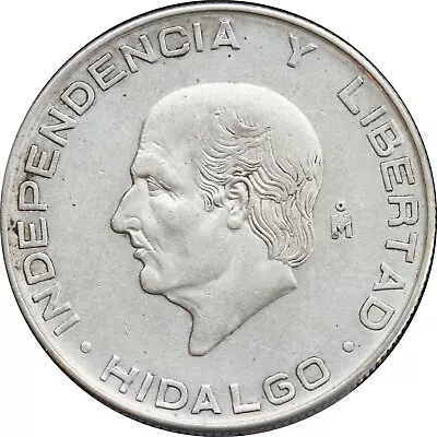 Mexico 5 Pesos 1955 Hidalgo .720 Silver. KM# 469 • $20