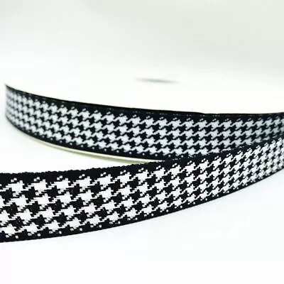 5Yard Plaid Ribbon Houndstooth DIY Handmade Design Christmas Wrapping Decoration • $8.99