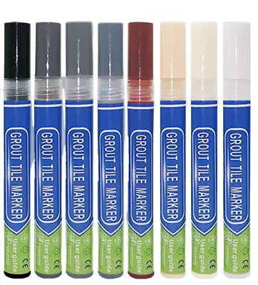 £2.49 • Buy Grout Pen For Revives Restores Tile Grout Anti Mould White Black Grey Creamy.