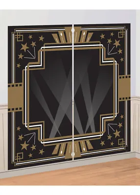 1920s Hollywood Party Photo Booth Scene Setter Backdrop • £11.49
