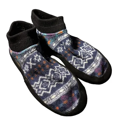 Acorn Aztec Tribal Fleece Minimalist Barefoot Sock Slippers Women’s 5.5-7 Small • $29.99
