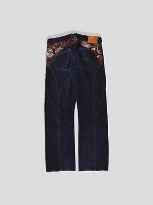 Vintage Japanese Embroidered Denim Jeans • £50