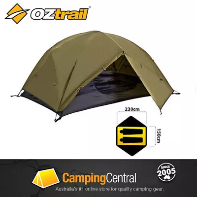 OZTRAIL INSTANT UP TENT 2 PERSON TURBO TENT QUICK PITCH MOZZIE DOME Pop Up Tent • $71.99