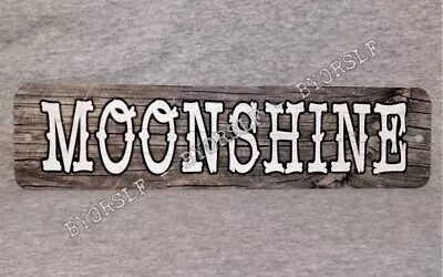 Metal Sign MOONSHINE Distilled Spirits Whiskey Liquor Alcohol Moonshiner Hooch • £12.16