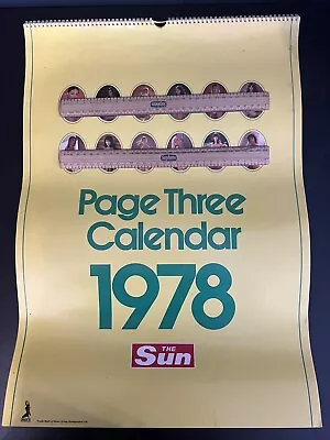 The Sun Page 3 Calendars - 1978 • £15