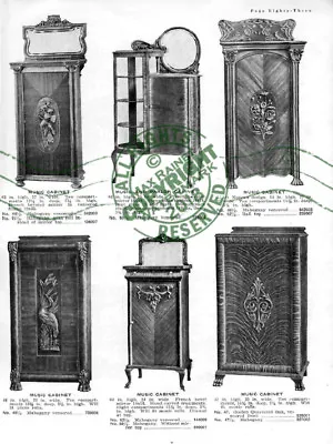 Forest City Furniture Co 1910 CATALOG Dining Cabinets Buffet Secretary Samples • $79.95