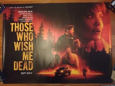 Those Who Wish Me Dead - Original Rolled UK Double Sided Quad Poster • £13.99