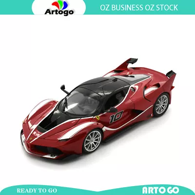 LICENSED Exclusive Ferrari Race&Play FXX-K #10 Red Scale 1:18 Model Car Diecast • $82.78