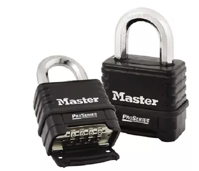 Combination Lock By Master Pro Series Padlock With Resettable Sealed • $19.99