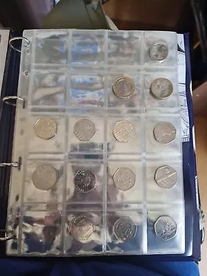 Mixed Job Lot Of UK 50p 10p And £2 Pound Coins. • £15