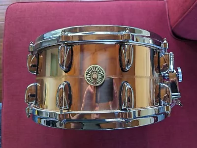 Gretsch USA Bronze Snare Drum 14x6.5 G4169B With Ahead Armor Case • $499