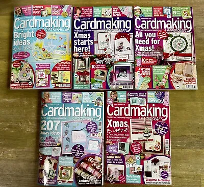 Cardmaking & Papercraft Magazine Bundle Issues 82-86 • £3