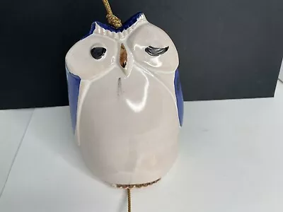 Vtg Pacific Stoneware Winking Owl Wind Chime Mid Century Art Pottery 1971 As Is • $19.99