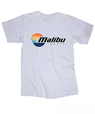 Malibu Boats Logo White T-shirt Powerboat • $14.95