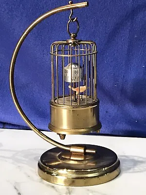 Vintage Germany J.KaiserBrass Bird Cage Alarm Clockmechanical Key Wound • $850
