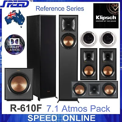 Klipsch Reference R-610F 7.1 (5.2.1) ATMOS Home Theatre Speaker Package  • $2599