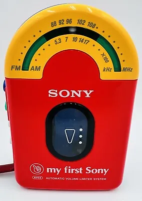 My First Sony Cassette Radio Player WM F3010 Walkman Looks Unused Works Great!! • $100