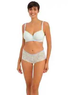 Freya Offbeat Pure Water Underwire Padded Half Cup Bra & Short Set Size 30e / 8e • $40