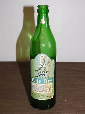Vintage 10  High Clicquot Club Ginger Ale 1 Pint Soda Bottle • $55.99