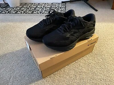 Mizuno Wave Rider 27 2E Mens Running Shoes Black 9US • $150