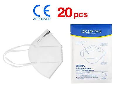 (20) KN95 Respirator Face Mask - Individually Wrapped 5 Layer PM2.5 • $9.95