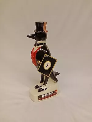 Vintage Old Crow Figural Porcelain Kentucky Bourbon Whiskey Decanter 13  Bottle • $40