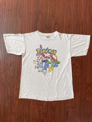 $49.99 • Buy Vtg 1999 Pokemon T-Shirt Size Youth XL Adult M Nintendo Pikachu Anime Cartoon