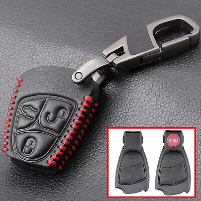 3 Button Key Case Fob Cover Holder For Mercedes Benz W168 W202 W203 W208 W210. • $9.59