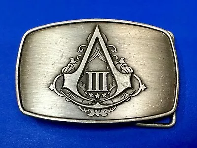 Assassins Creed III Video Game Emblem Advertisement Gamer Collector Belt Buckle • $9.95