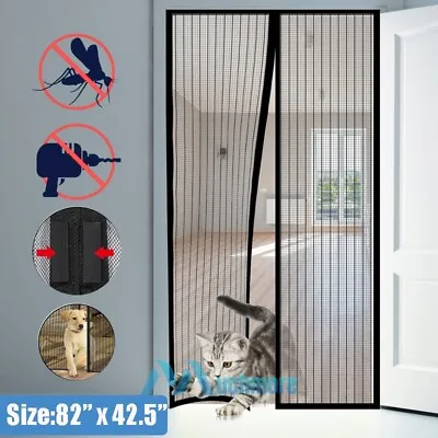 Magnetic Mesh Screen Door Upgrade Mesh Door With Instant Closure Repel Mosquito • $13.81