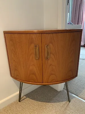 Vintage Mid Century Retro G-Plan Curved Corner Cabinet Table Hairpin Legs • £26