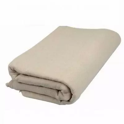 EXTRA HEAVY DUTY COTTON TWILL BOLTON TWILL DUST SHEET 5' X 9' CANVAS DROP CLOTH • £13.10