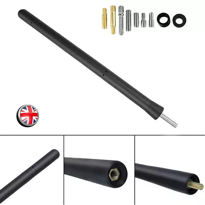 Black Mini Car Carbon Antenna Aerial Bee Sting Mast Radio Stubby Ariel Arial Uk • £9.99