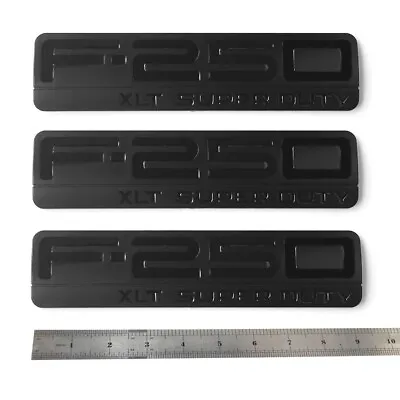 3Pack OEM F250 XLT Super Duty Side Fender Emblems For Fits F-250 XLT Black • $40.91