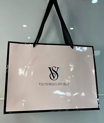 New!!Victoria Secret VS Pink Paper Glossy Empty Gift Large Bag Size 16 X 12 X 6  • $4.98