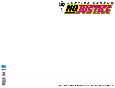 DC Comics JUSTICE LEAGUE NO JUSTICE #1 (OF 4) Blank Variant Cover (2018) • $4.99