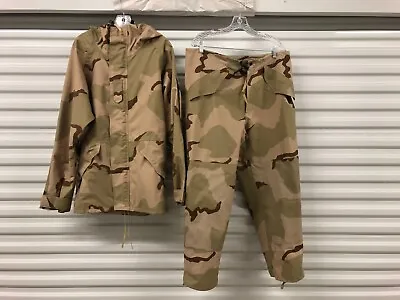 Military Desert Camo Gore-Tex Cold Weather Parka Med-Reg Jacket Med-Short Pants • $300