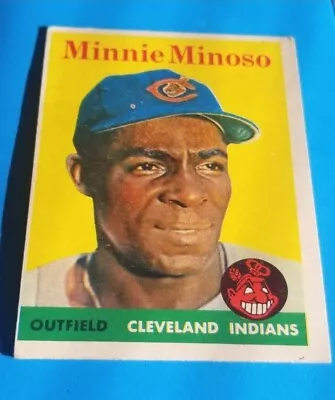 ~1958 T.c.g. Topps (#295)~ Minnie Minoso~ Very Nice • $16.58