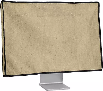 Dust Cover For 24-26  Monitor - Linen Monitor Display Protector - Protect Your C • $18.88