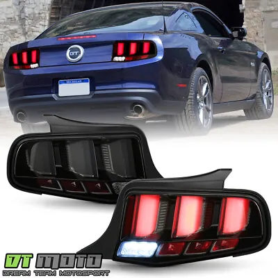 2010-2012 Ford Mustang Smoked LED Tube Sequential Signal Tail Lights Brake Lamps • $285.99