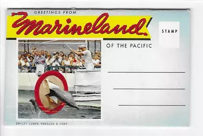 Postcard Folder-marineland Of The Pacific-california • $2