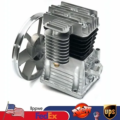 2.2KW Twin Cylinder Oil Lubricated Air Compressor Pump Head Piston Style 3HP USA • $129.01