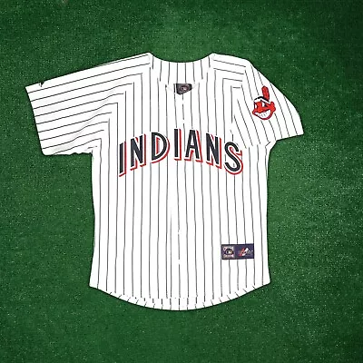 Cleveland Indians Majestic 1970 Cooperstown Men's Home White Jersey W/ Patch • $119.99