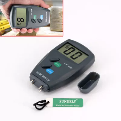 Digital Moisture Meter 4 Pin Damp Detector Tester PRO Plaster Wood Timber Sensor • £14.29